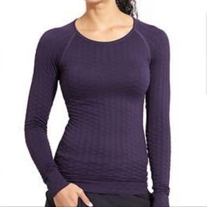ATHLETA Epitomize Long Sleeve Athletic Top Purple size XS
